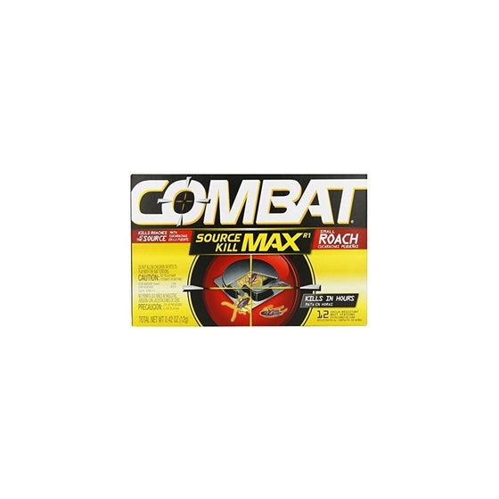 Combat Max Small Roaches Roach Killing Bait Stations 12 ea (Pack of 3)