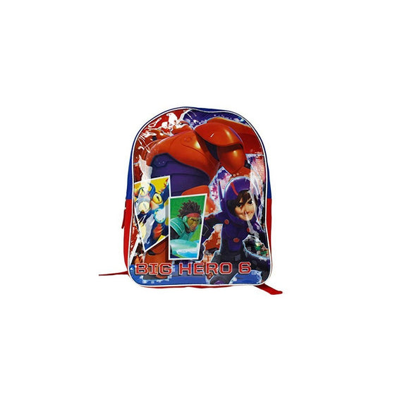 Disney Big Hero 6 Baymax Hiro School Backpack Bag - 15 Inch