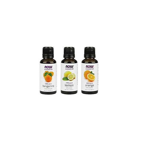 3-Pack Variety of NOW Essential Oils: Citrus Blend - Orange, Tangerine, Lemon