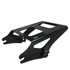 TJMOTO Black Detachable 2 Two Up Tour Pak Pack Mounting Luggage Rack For Harley Touring Road King Street Glide Road Glide 2014-2016
