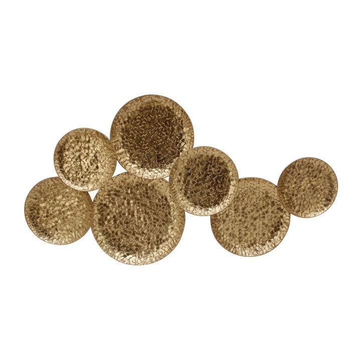 Metal Constructed WallDecor, Gold