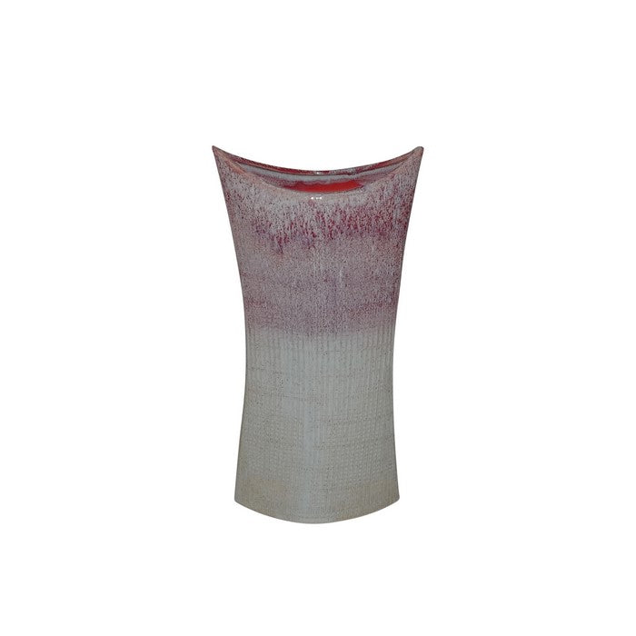 Small SizeDecorative Ceramic Vase in Mermaids Purse Shape, Purple