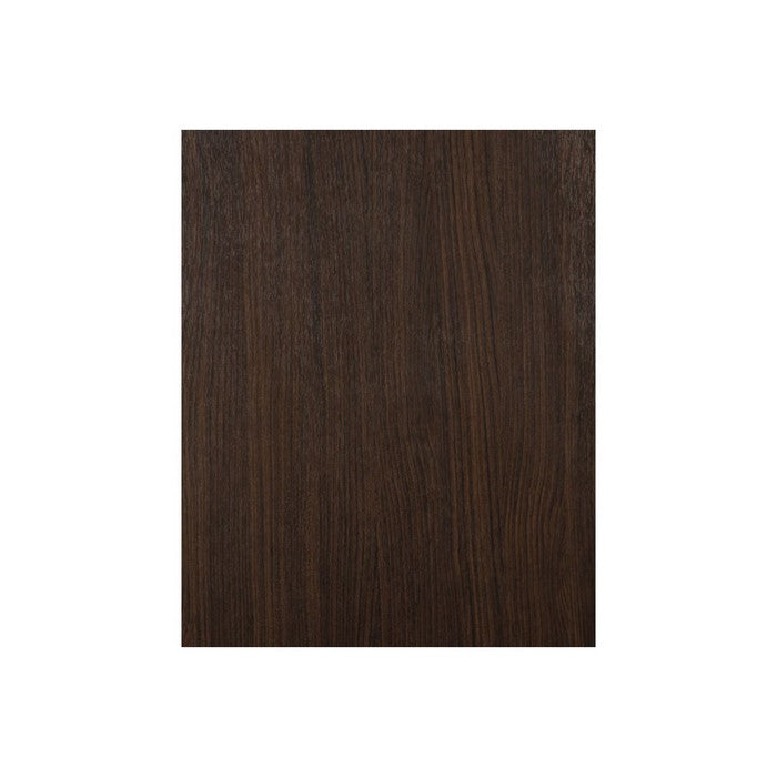 Wooden Table Set with Beveled Edges and Tapered Bottom, Set of Three, Dark Brown