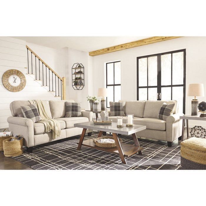 Faux Tin and Wooden Table Set with Plank Style Lower Shelf, Set of Three, Brown and Silver