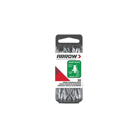 Arrow Fastener RSA5/32 Short Aluminum 5/32-Inch Rivets, 20-Pack