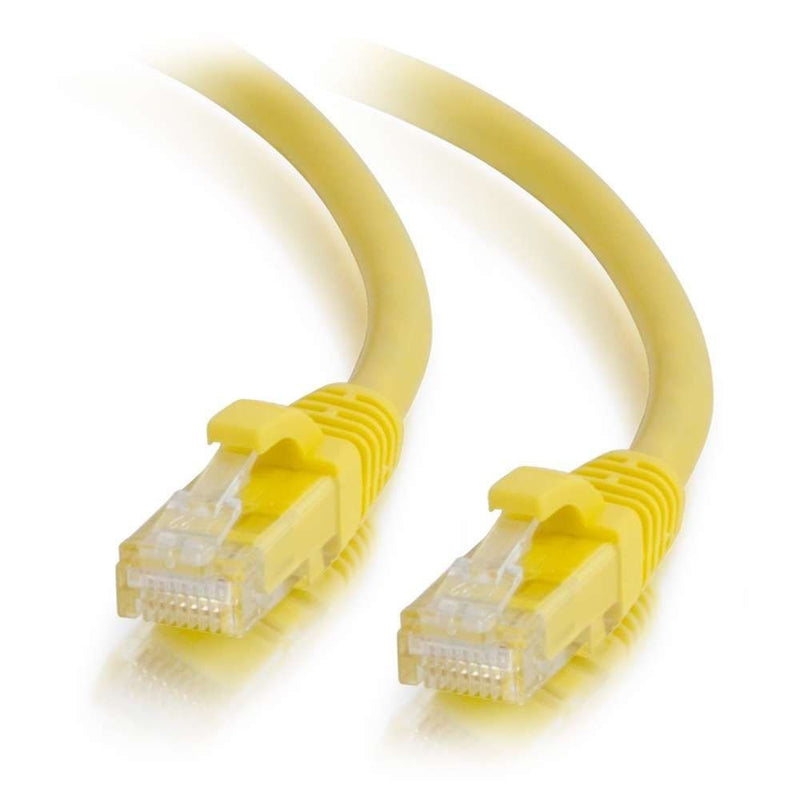 C2G/Cables to Go 27196 Cat6 Snagless Unshielded (UTP) Network Patch Cable, Yellow (50 Feet/15.24 Meters)