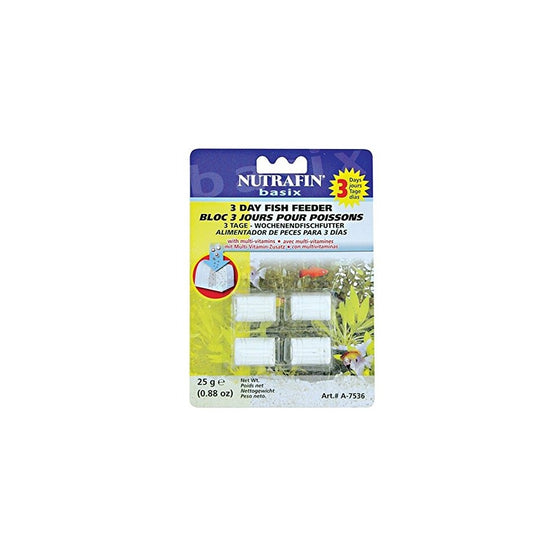 Nutrafin 3 Day Treasure Chest Holiday Fish Feeder, 4-Pack