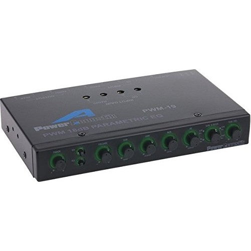 Power Acoustik PWM-19 Pre Amp Equalizer with Subwoofer Gain Control and Four Way Fader