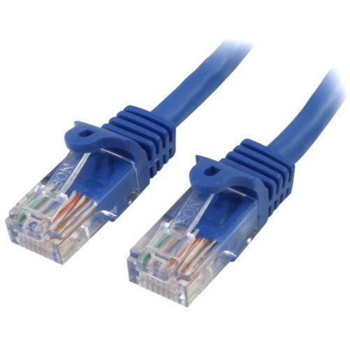 StarTech.com Cat5e Ethernet Cable4 ft - Blue - Patch Cable - Snagless Cat5e Cable - Short Network Cable - Ethernet Cord - Cat 5e Cable - 4ft