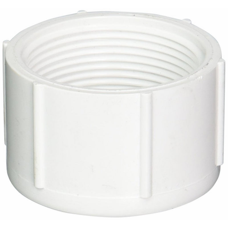 Genova 30161 Cap Threaded, 1-1/2", White