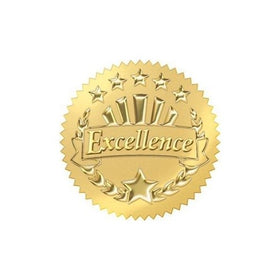 Trend Enterprises Excellence (Gold) Award Seals Stickers (T-74003), 8 Sheets