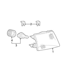 Ford E9DZ-13N129-A - RETAINER - HEADLAMP
