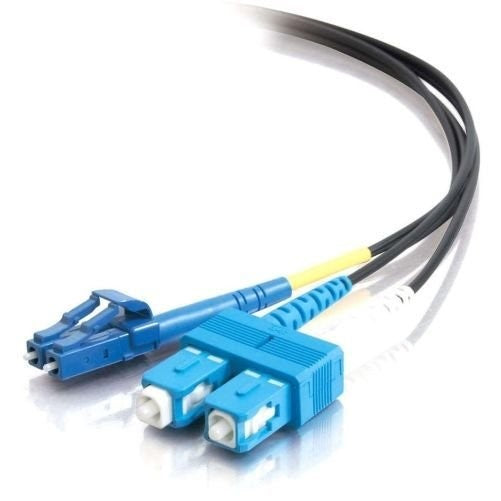 C2G/Cables to Go 33343 LC/SC Duplex 9/125 Single-Mode Fiber Patch Cable (5 Meters, Black)