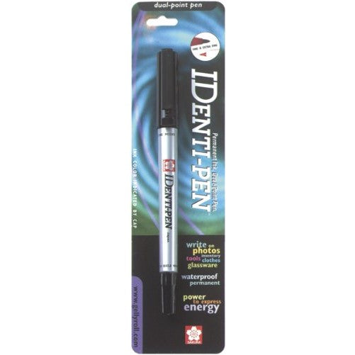 Sakura 44181 Identi-Pen Blister Card Permanent Marker, Black