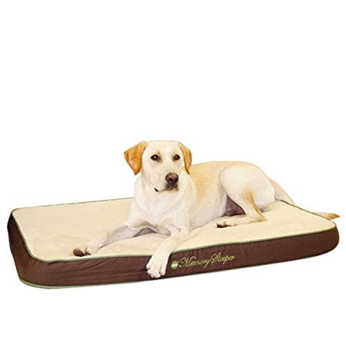 K&H Pet Products Memory Sleeper Memory Foam Pet Bed Medium Mocha 23" x 35"