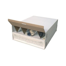 Modular Stackable Roll Filing Box (Set of 2) Size: 6.5" H x 29" W x 39" D