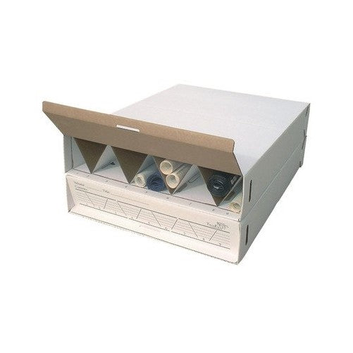 Modular Stackable Roll Filing Box (Set of 2) Size: 6.5" H x 29" W x 39" D
