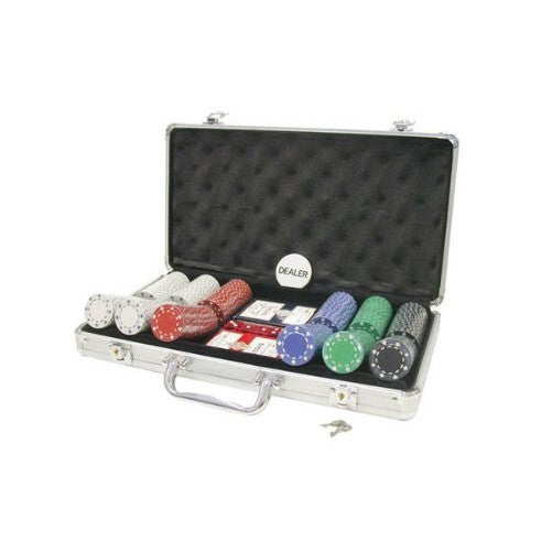 Poker Set In Aluminum Case With 300 (11.5 Gram) Suited Style Chips