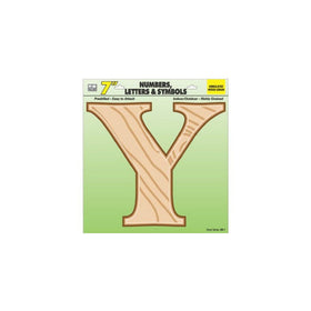HY-KO PROD Wood Grain Letter Y, 7" (GB-7/Y)