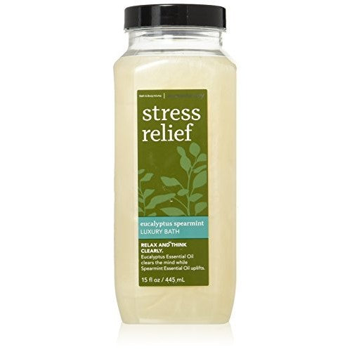 Bath &Body Works Aromatherapy Stress Relief Eucalyptus Spearmint Luxury Bath 15 Fl Oz