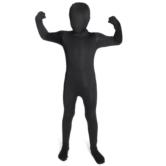 Morphsuits Black Original Kids Costume - size Large 4'1-4'6 (123cm-137cm)