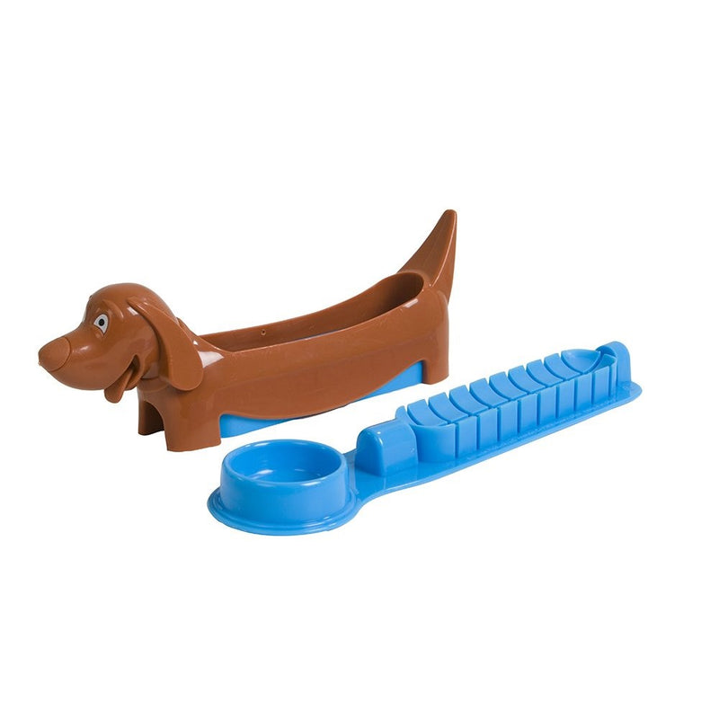 Evriholder Hot Dog Slicer, Hot Dog Holder and Slicer for Lunch Snacks, Fun Lunches for Kids, Colors May Vary - Blue or Green