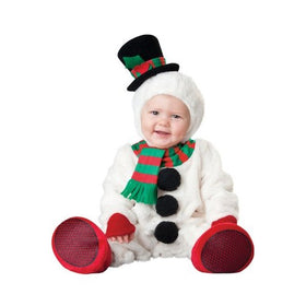 InCharacter Costumes Baby's Silly Snowman Costume, White/Red/Black/Red, Small (6 Months-2 Years)