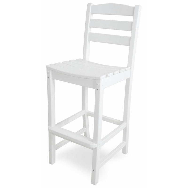 POLYWOOD TD102WH La Casa Café Bar Side Chair, White