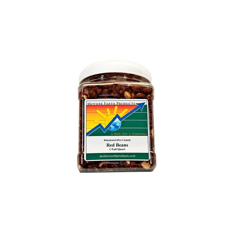 Mother Earth Products Dehydrated Fast Cooking Red Beans, Quart Jar