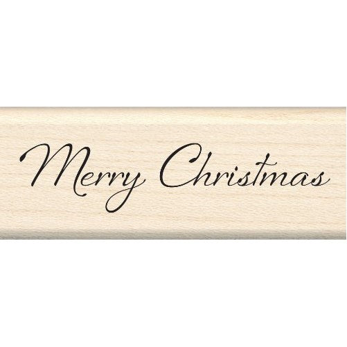 Inkadinkado Wood Stamp, Merry Christmas