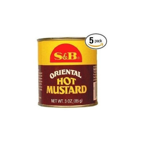 S&B - Hot Mustard Powder 3.0 Oz. (Pack of 5)