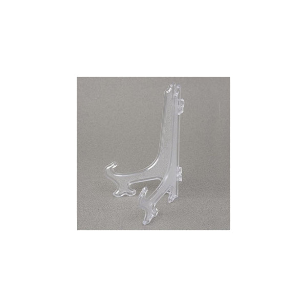 Dr.Luck 8" Clear Plastic Plate Display Stand Picture Frame Easel Holder (Qty - 12 Pieces)