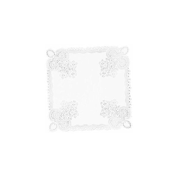 Amscan Classic Square Doilies Party Supplies, 10-1/2", White