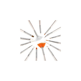 ZXUY 15pcs Nail Art Gel Design Pen Painting Polish Brush Dotting Drawing Tool Set NEW Bs-05