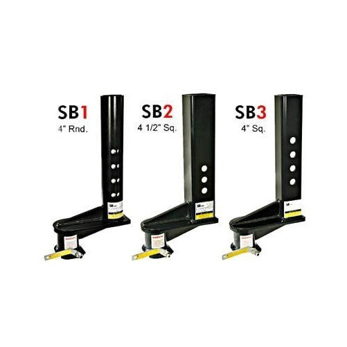 SB1 - Extended 9 Inch Offset Gooseneck Coupler for 4 Inch ID Round Tube by POPUP-YOUNGS