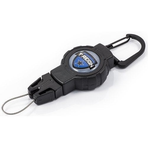 T-Reign 0TRG-411 24" Small Black Retractable Gear Tether Carabiner
