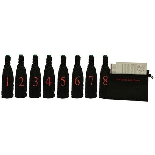 Professional Model, Blind Wine Tasting Kit with Pouch, 8 Numbers