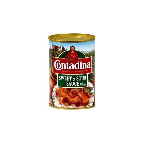 Contadina, Sweet & Sour Sauce with Pineapple, 16oz Can (Pack of 6)