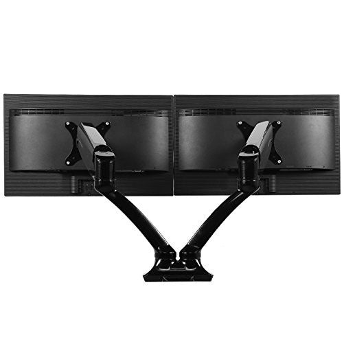 Loctek D5D Dual Monitor Arm Desk Monitor Mounts Fits 10"-27" Monitors, Gas Spring LCD Arm