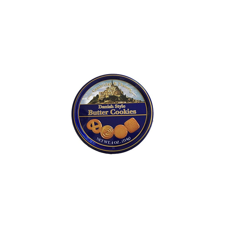 Cambridge & Thames Danish Style Butter Cookies 4 Oz Mini Tin (1 Tin)