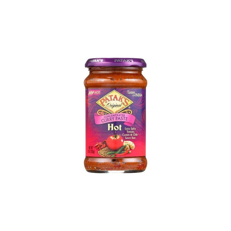 Pataks Curry Paste - Concentrated - Hot - 10 oz - case of 6