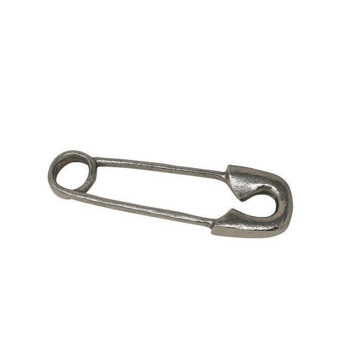 decorative Aluminium Safety Pin Statue, Small, Silver