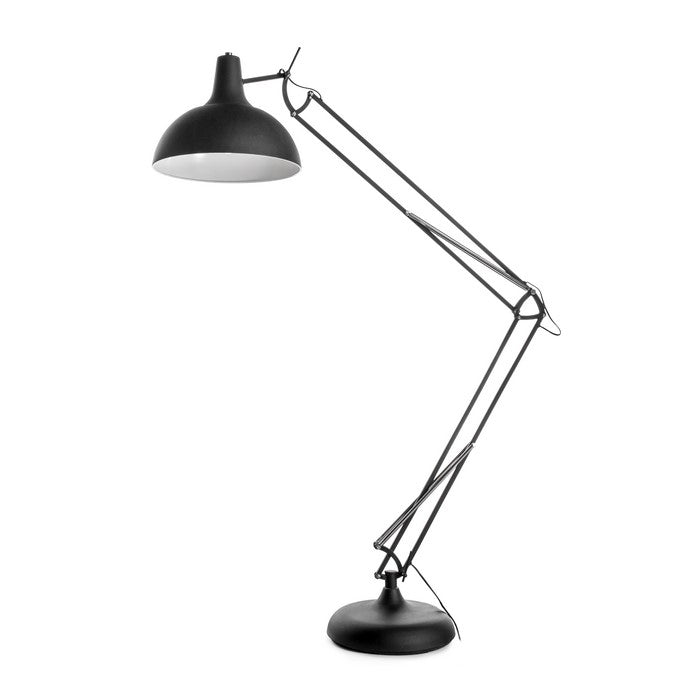 Metal Task Floor Lamp with Full Adjustable Function, Black