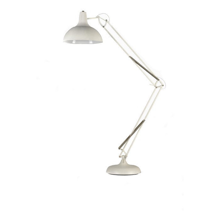Metal Task Floor Lamp with Full Adjustable Function, White