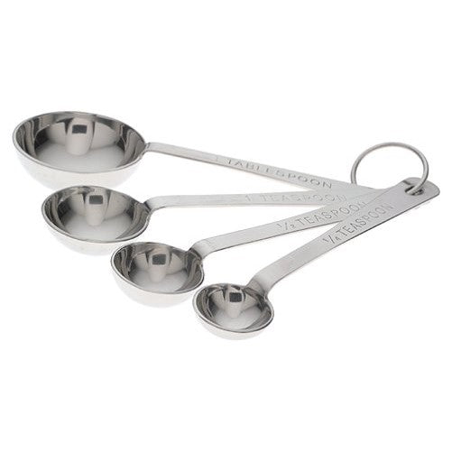 Amco Stainless Steel Measuring Spoons, Set of 4