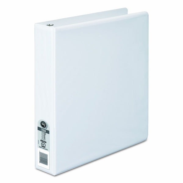 Wilson Jones 1-1/2 Inch 3 Ring Binder, Basic Round Ring View Binder, White (W362-34WV)