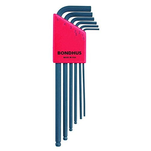 Bondhus 10946 Set of 6 Balldriver L-wrenches, sizes 1.5-5mm