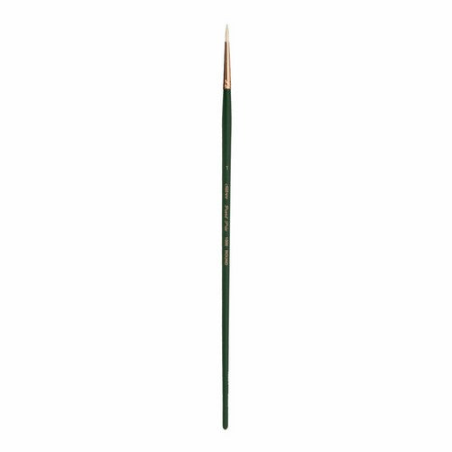 Silver Brush 1000-1 Grand Prix Premier Long Handle Hog Bristle Brush, Round, Size 1