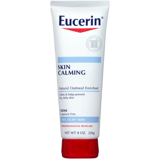 Eucerin Skin Calming, Fragrance Free Creme 8 oz