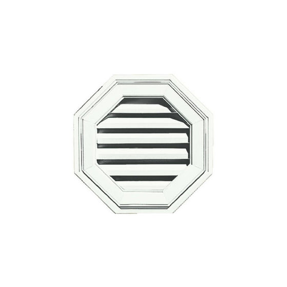 Builders Edge 120011818001 18" Octagon Vent 001, White